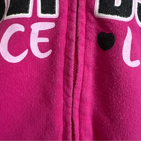 Harley-Davidson Kids Pink and Gray Zip Up Hoodie Fleece Lined-Size 6 Girls - Picture 3 of 9